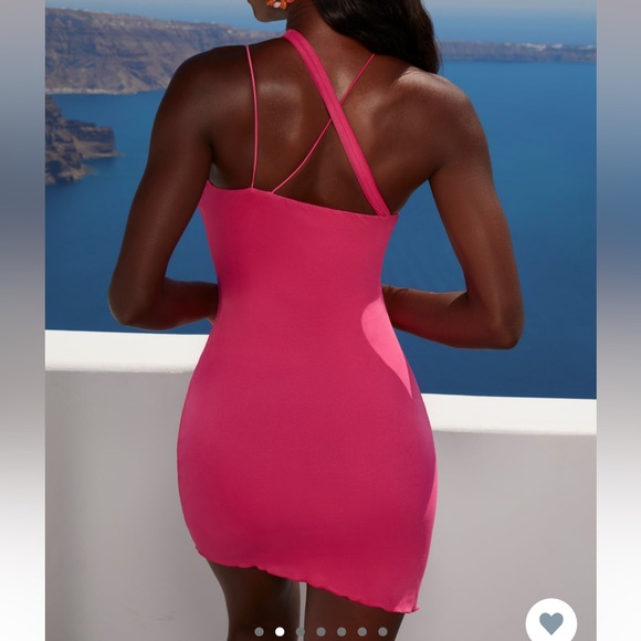 Oh Polly asymmetric pink mini dress💓 - Picture 2 of 2